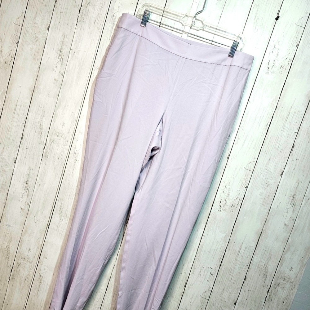 NWT $495 St John Emma pants lavender classic side zip size 4